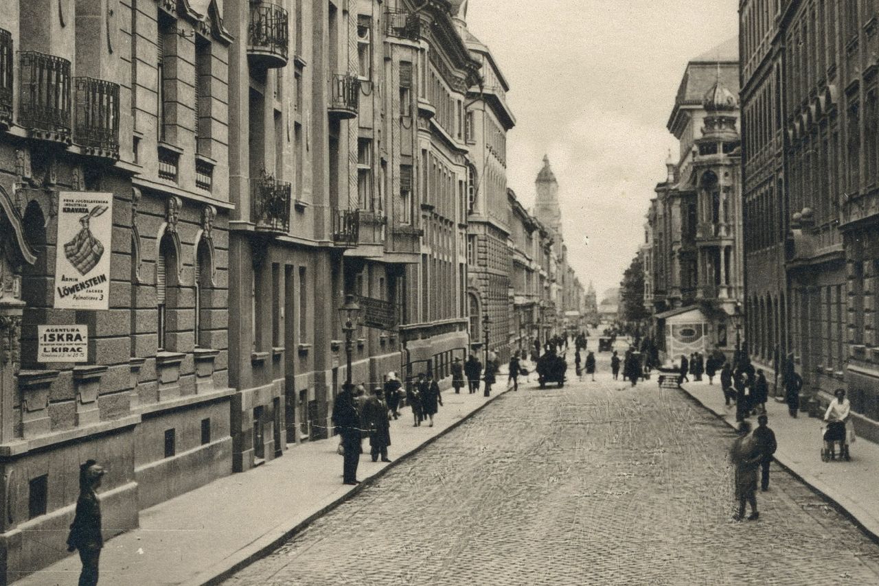 Palmotićeva ulica oko 1930.-1935. godine